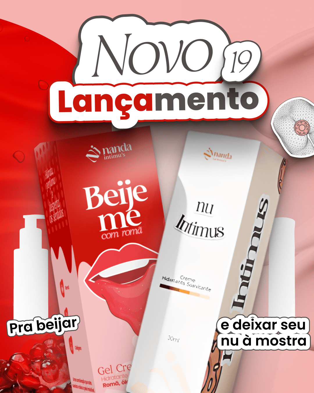 Kit Nu Intimus + Gel Beijavél - Nanda Intimus