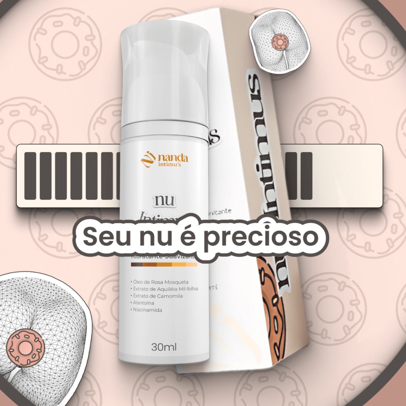 Nu Intimus Creme Clareador Anal - Nanda Intimus