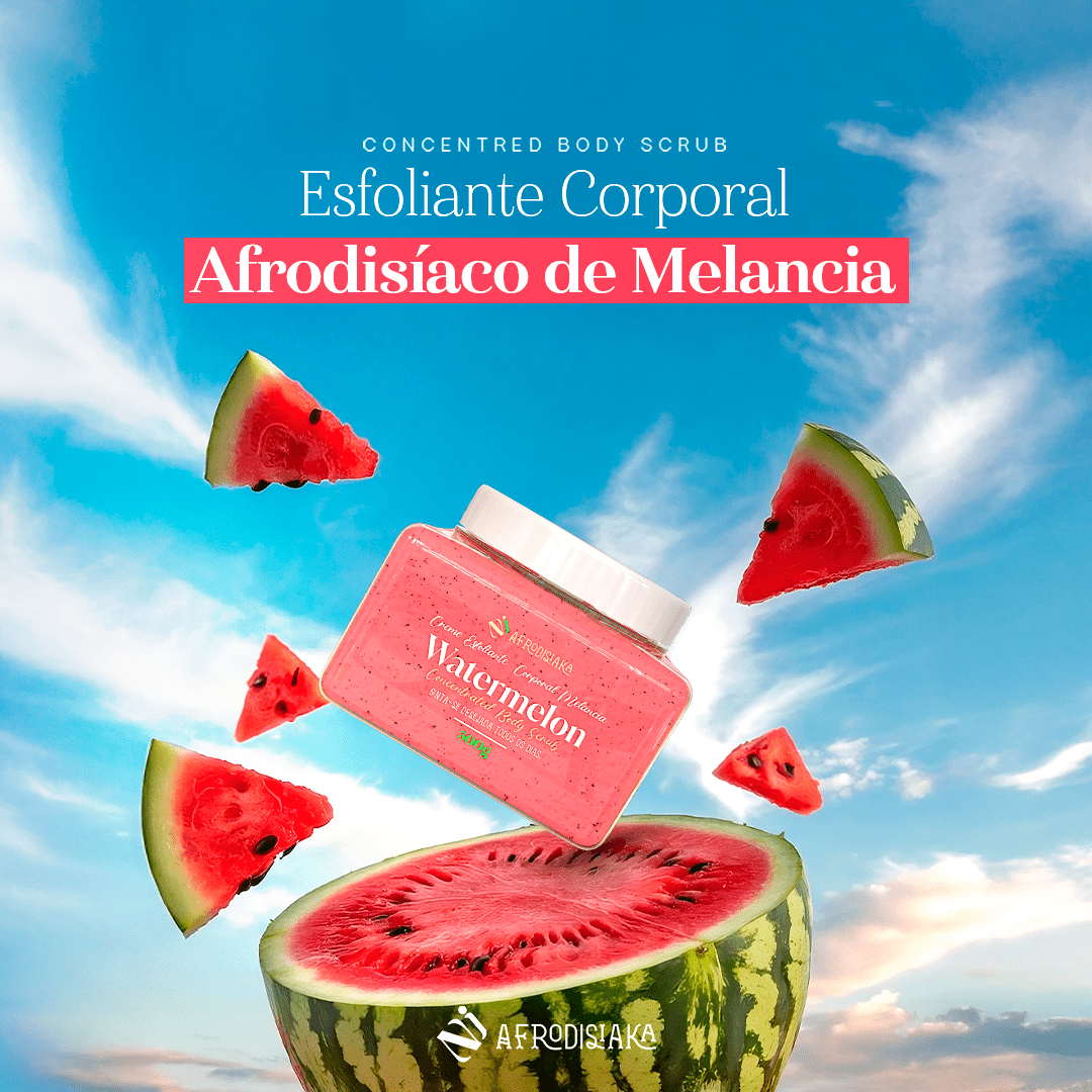 Esfoliante Corpo e Rosto de Melancia 300g - Nanda Intimus