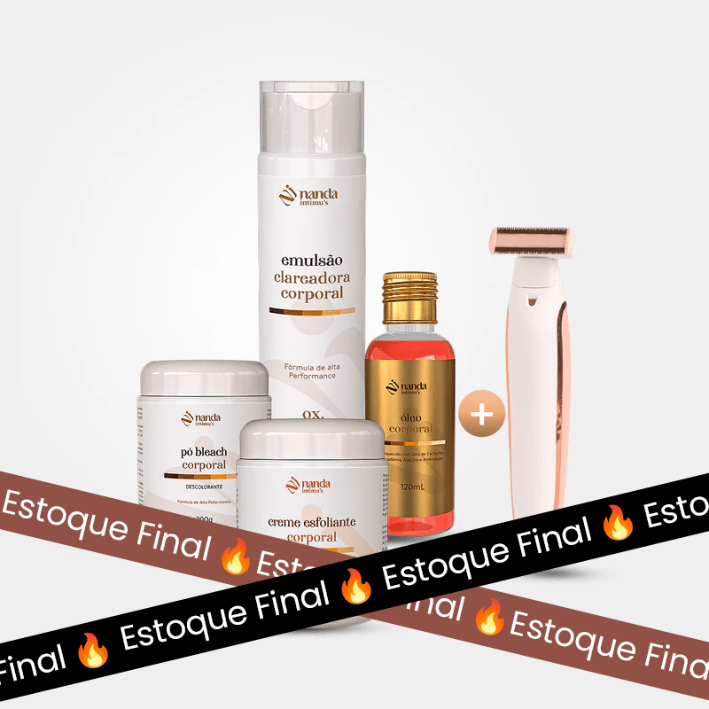 Kit Clareador Nanda Intimus + Depilador Anti Foliculite - Tratamento Definitivo - Nanda Intimus