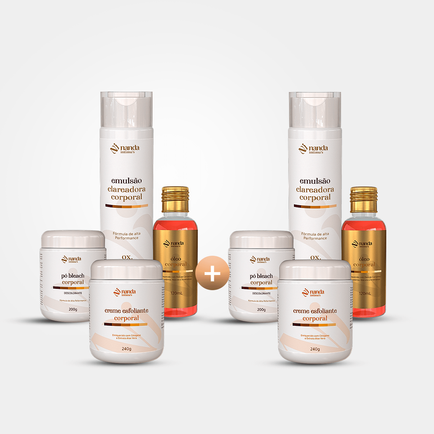 Kit Clareador de Manchas | Tratamento 4 Meses com 2 Kits - Nanda Intimus